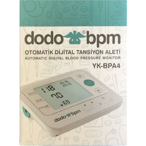 Dodo YK-BPA4 Otomatik Koldan Ölçer Dijital Dijital Tansiyon Aleti