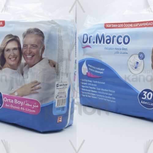 DR Marco Yetişkin Hasta Bezi Belbantlı Medium 30’lu 2 Paket