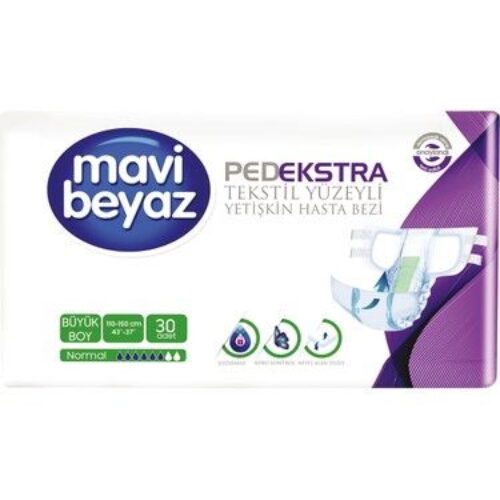 MaviBeyaz Pedextra Hasta Bezi Large 30 Adet